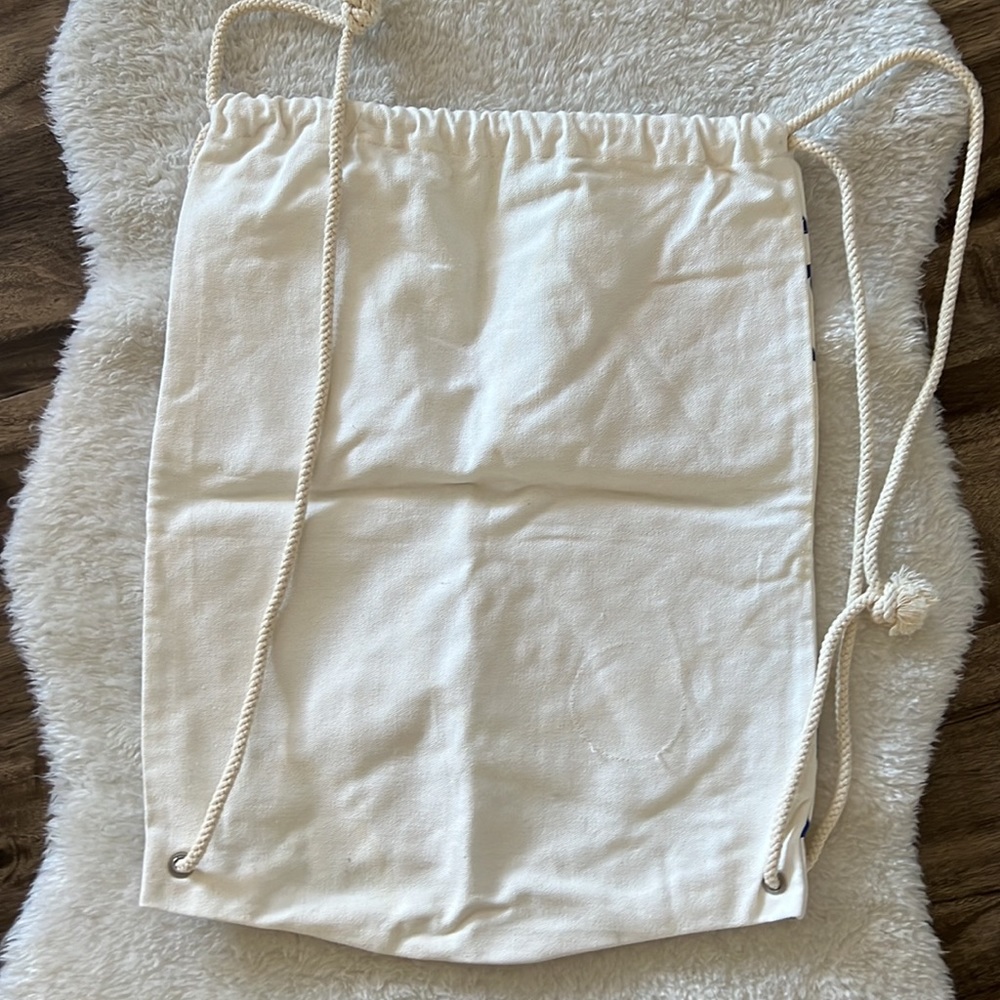 Lululemon Draw String Canvas Tote Bag - image 3